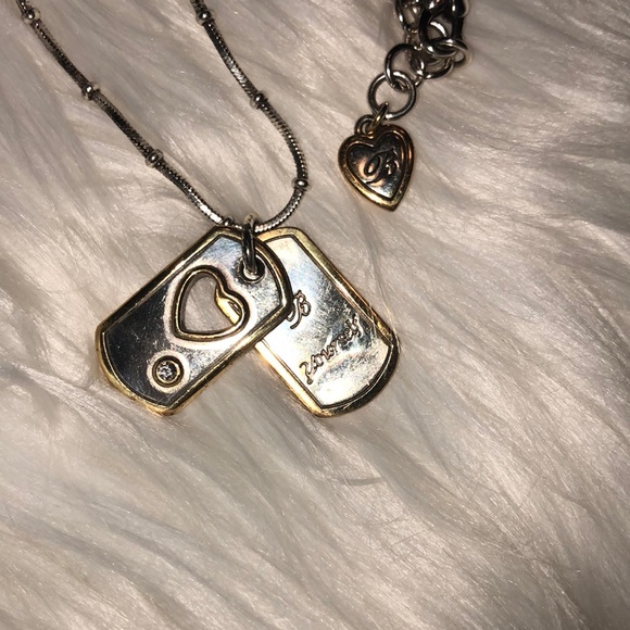Brighton “Be Yourself” Two Tone Tag Necklace - Picture 3 of 4